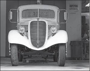 Advanced Autobody RI -- front view of the original truck